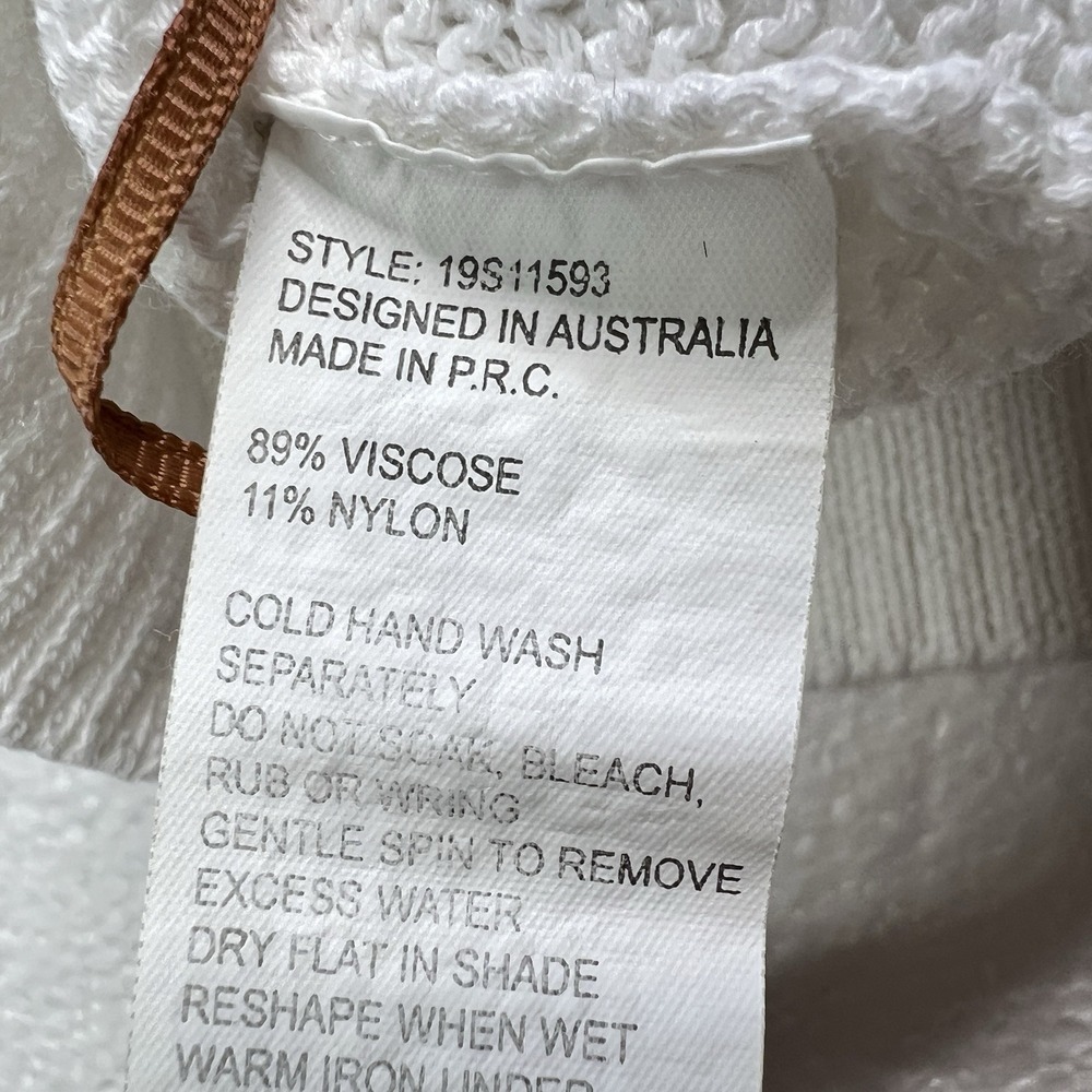 Manning Cartell White Knit Sweater Sm Asymmetric Fringe Avant Garde Minimalist - Picture 11 of 15